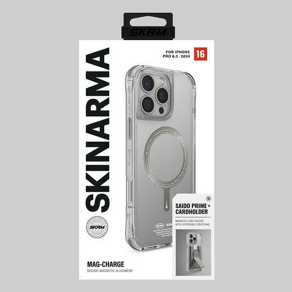 Калъф Skinarma Saido за iPhone 16 Pro 6.3" с магнитно зареждане, титаниев