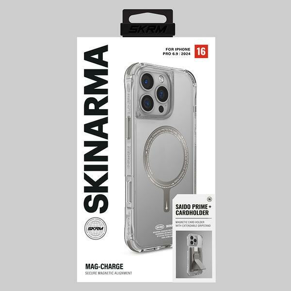Калъф Skinarma Saido за iPhone 16 Pro Max 6.9" с магнитно зареждане, титаниев