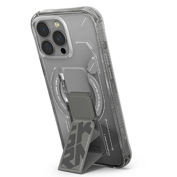 Калъф Skinarma Helio за iPhone 16 Pro Max 6.9" с магнитно зареждане и поставка, титан