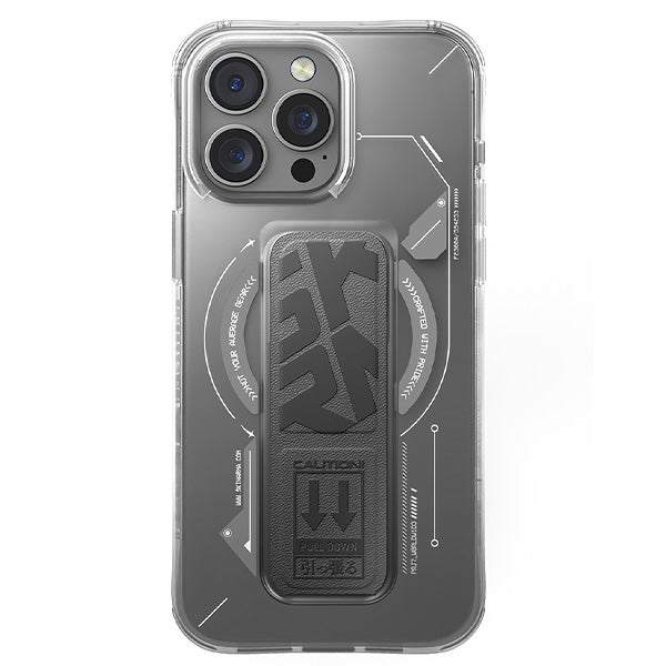 Калъф Skinarma Helio за iPhone 16 Pro Max 6.9" с магнитно зареждане и поставка, титан