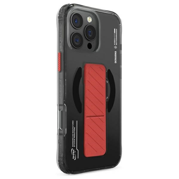 Калъф Skinarma Axon с магнитно зареждане + стойка за iPhone 16 Pro Max 6.9", черен
