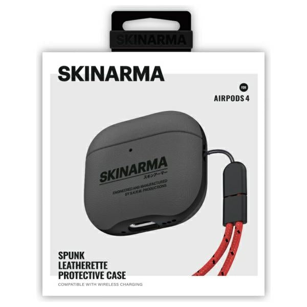Силиконов калъф Skinarma Spunk за AirPods 4, петролно зелен