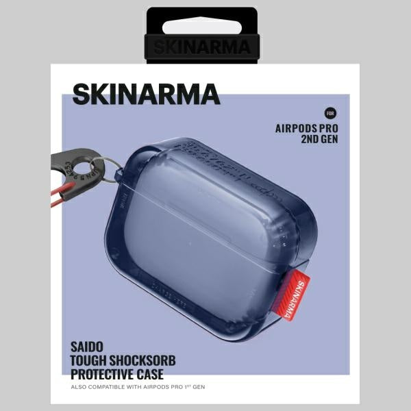 Калъф Skinarma Saido за AirPods Pro 2, тъмносин