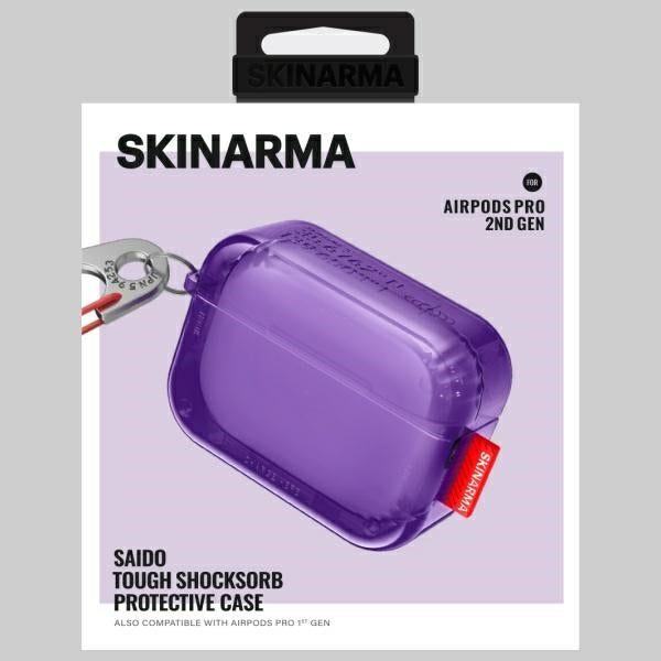 Калъф Skinarma Saido за AirPods Pro 2, лилав
