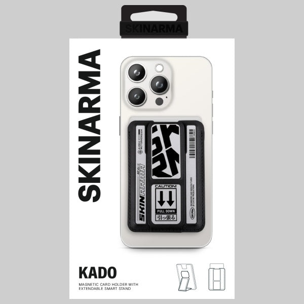 Кожухче за мобилен Skinarma Kado Kira Kobai с Mag-Charge Grip Stand, хром