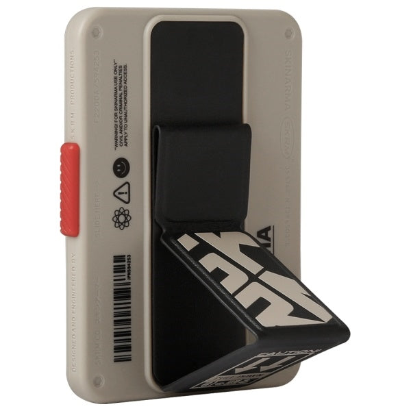Поставка Skinarma Mirage Spunk Wallet Magnetic Grip Stand за телефон, слонова кост