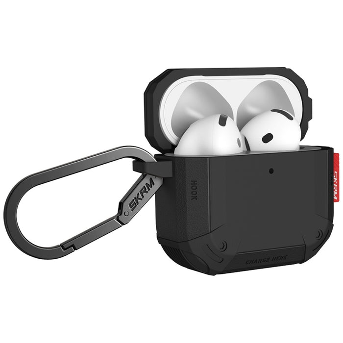 Калъф Skinarma Mecha CE за AirPods 4, черен