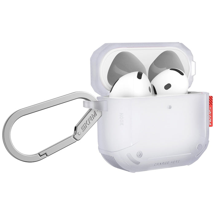 Калъф Skinarma Mecha CE за AirPods 4, frost