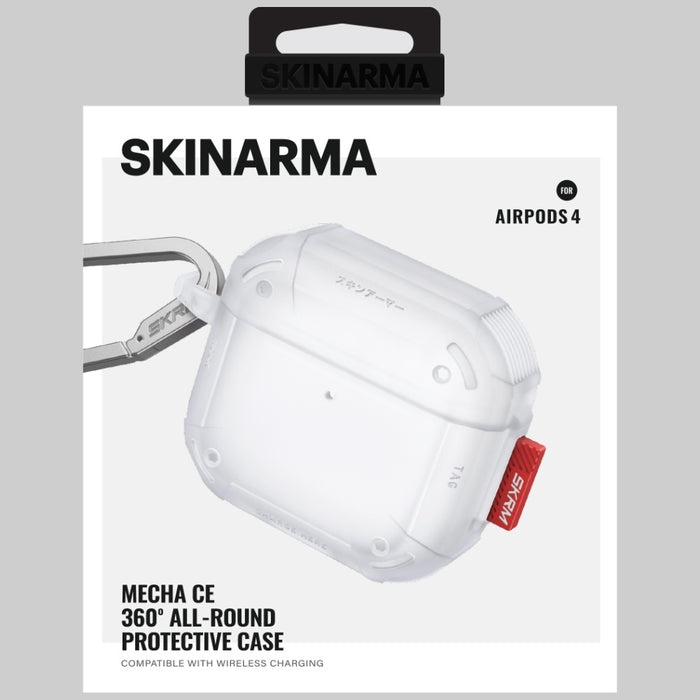 Калъф Skinarma Mecha CE за AirPods 4, frost
