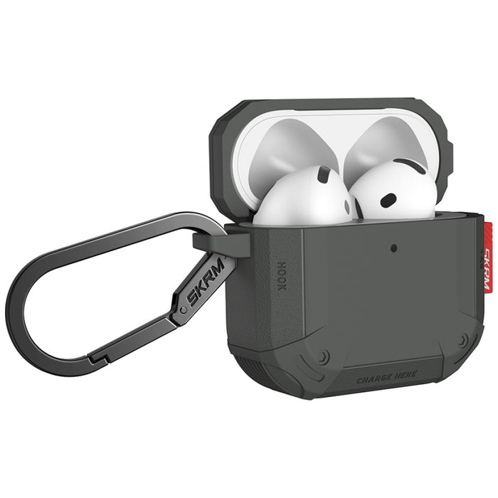 Калъф Skinarma Mecha CE за AirPods 4, маслинено зелен