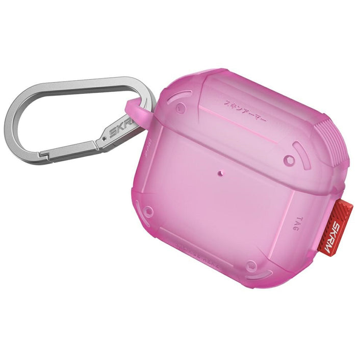 Калъф Skinarma Mecha CE за AirPods 4, фуксия