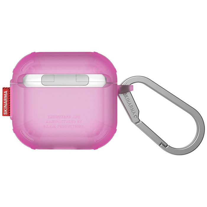 Калъф Skinarma Mecha CE за AirPods 4, фуксия