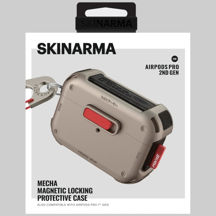 Калъф Skinarma Mecha за AirPods Pro 2, шампански