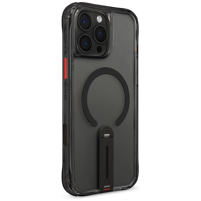 Калъф Skinarma Helix Magnetic Charging 360 Rotating Stand за iPhone 16 Pro Max, черен