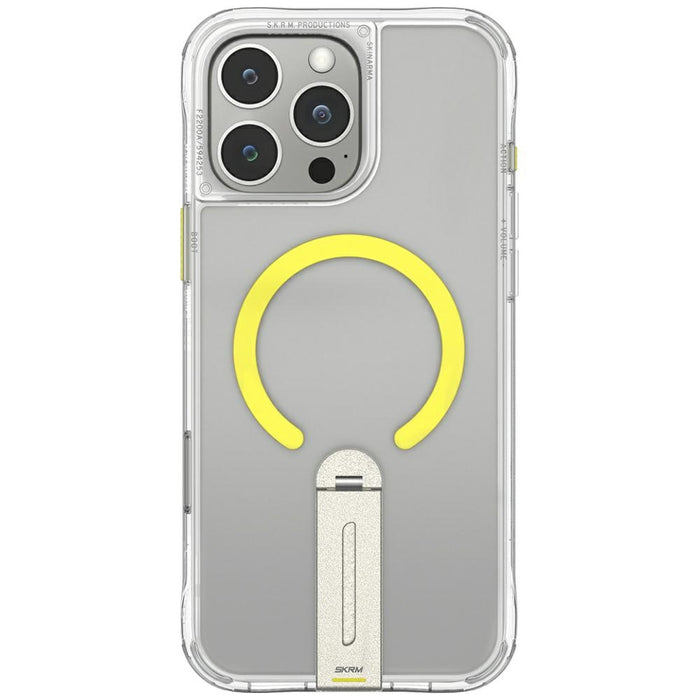Калъф Skinarma Helix за iPhone 16 Pro Max с магнитно зареждане и 360° стойка, прозрачен