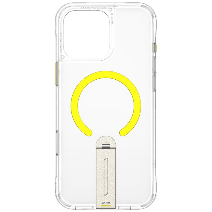 Калъф Skinarma Helix за iPhone 16 Pro Max с магнитно зареждане и 360° стойка, прозрачен