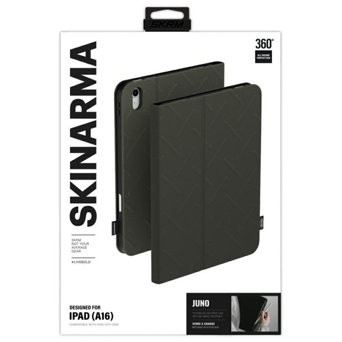 Калъф Skinarma Juno за iPad 11" A16 (2025) / iPad 10.9" 10 gen. (2022), маслинен