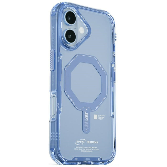 Калъф Skinarma Saido Magnetic Charging за iPhone 17, син