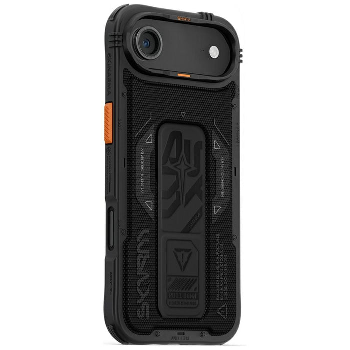 Калъф Skinarma Phantom за iPhone Air, черен, с магнитно зареждане и поставка за хват