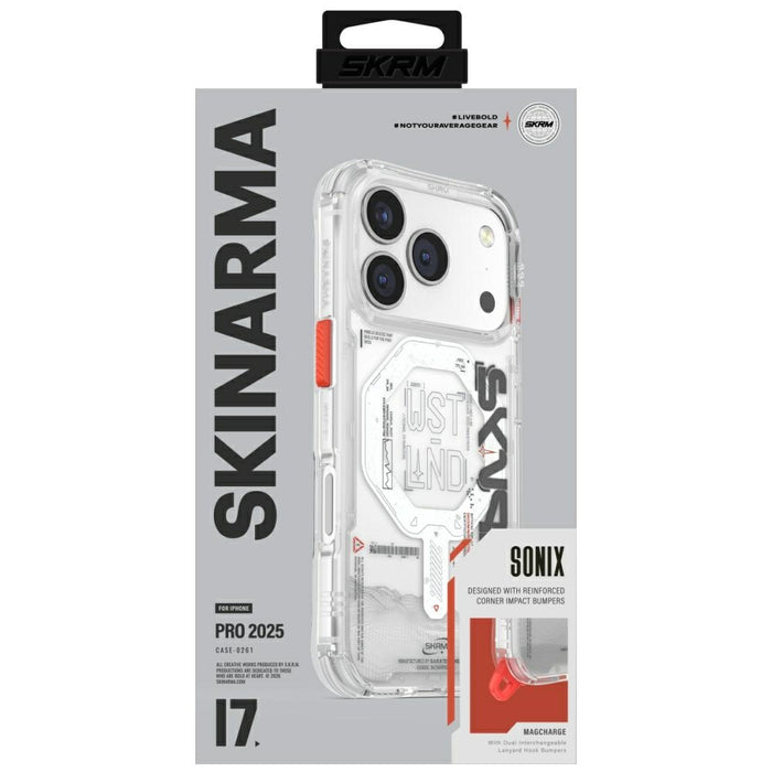 Калъф Skinarma Sonix Magnetic Charging за iPhone 17 Pro, прозрачен