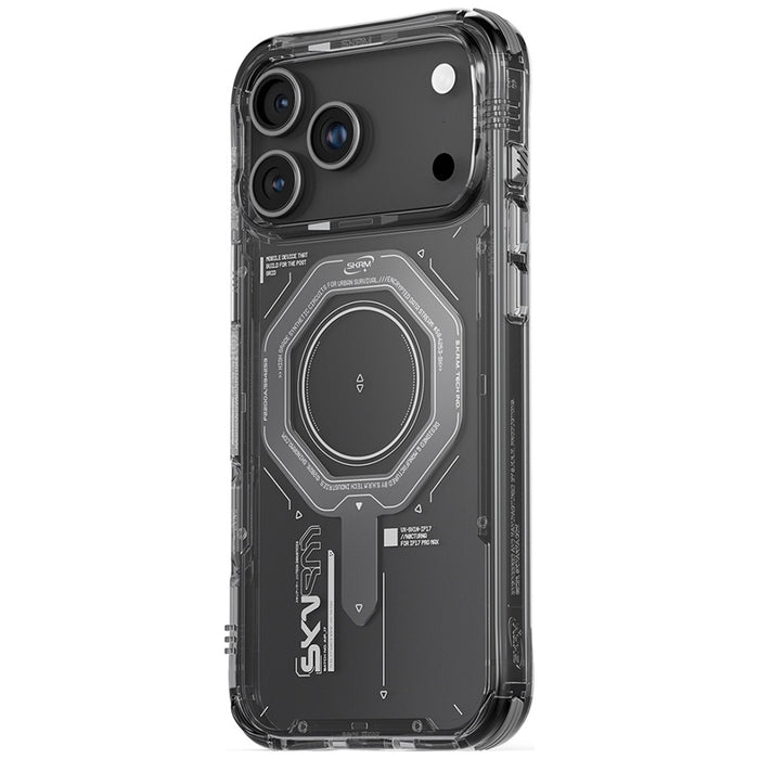 Калъф Skinarma Magma Magnetic Charging за iPhone 17 Pro Max, графитен