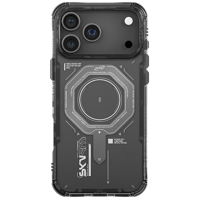 Калъф Skinarma Magma Magnetic Charging за iPhone 17 Pro Max, графитен