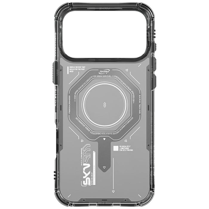 Калъф Skinarma Magma Magnetic Charging за iPhone 17 Pro Max, графитен