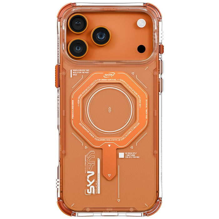 Магнитен калъф Skinarma Magma за iPhone 17 Pro Max, оранжев