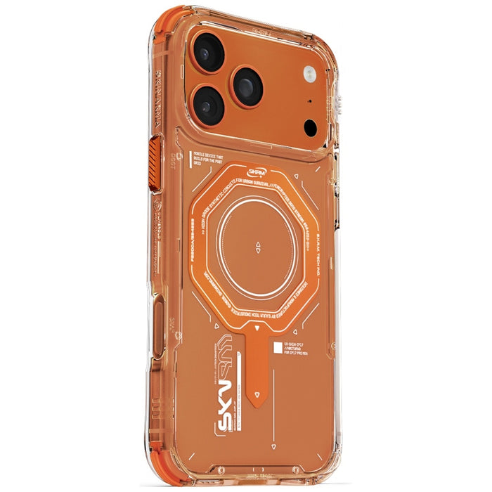 Магнитен калъф Skinarma Magma за iPhone 17 Pro Max, оранжев