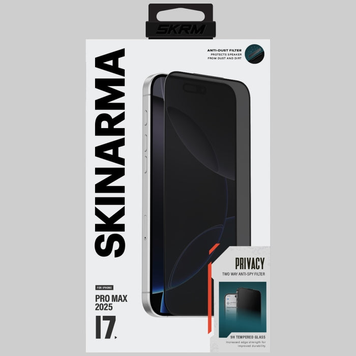 Защитно стъкло Skinarma Privacy за iPhone 17 Pro, прозрачно
