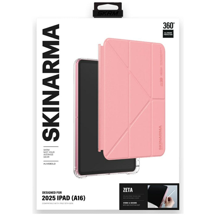 Калъф Skinarma Zeta за iPad 11" A16 (2025) / iPad 10.9" 10 поколение (2022), розов
