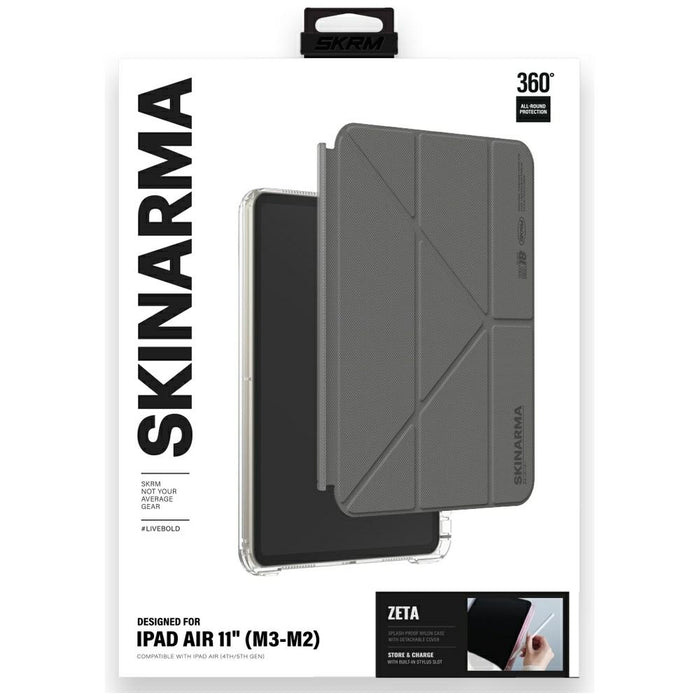 Силиконов калъф Skinarma Zeta за iPad Air 11" M2 2024 / M3 2025 / M4 2026, сив