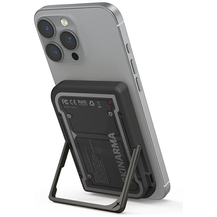 Powerbank Skinarma Nexus Mecha Magnetic Kick-Stand 20W PD MagSafe, черен