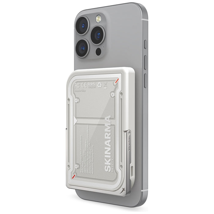 Powerbank Skinarma Nexus Mecha Magnetic Kick-Stand 20W PD MagSafe, светлосив