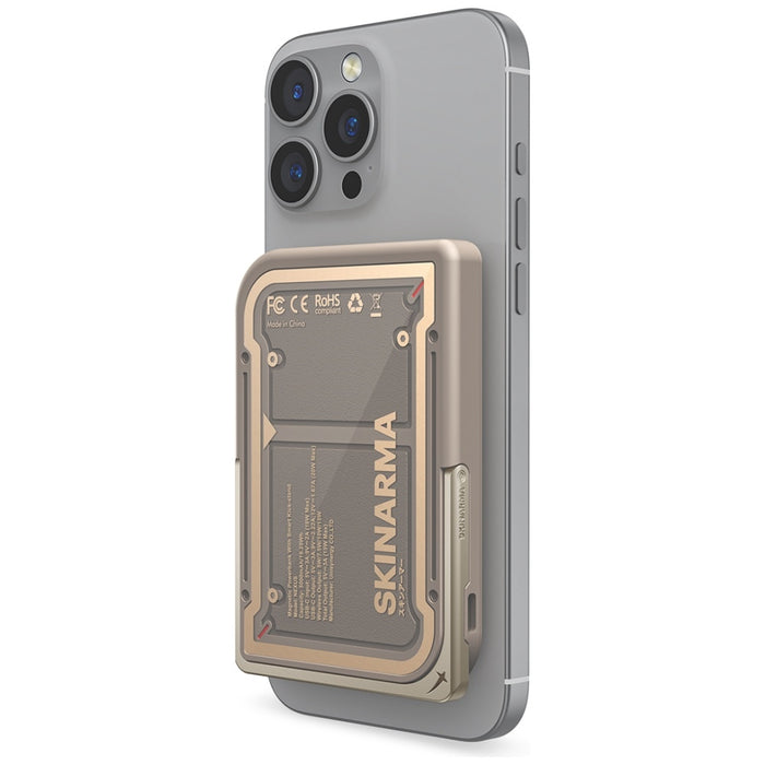 Powerbank Skinarma Nexus Mecha Magnetic Kick-Stand 20W PD MagSafe, златен