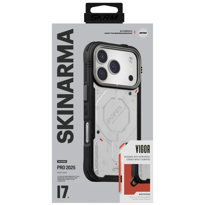 Калъф Skinarma Vigor MagSafe за iPhone 17 Pro, светлосив