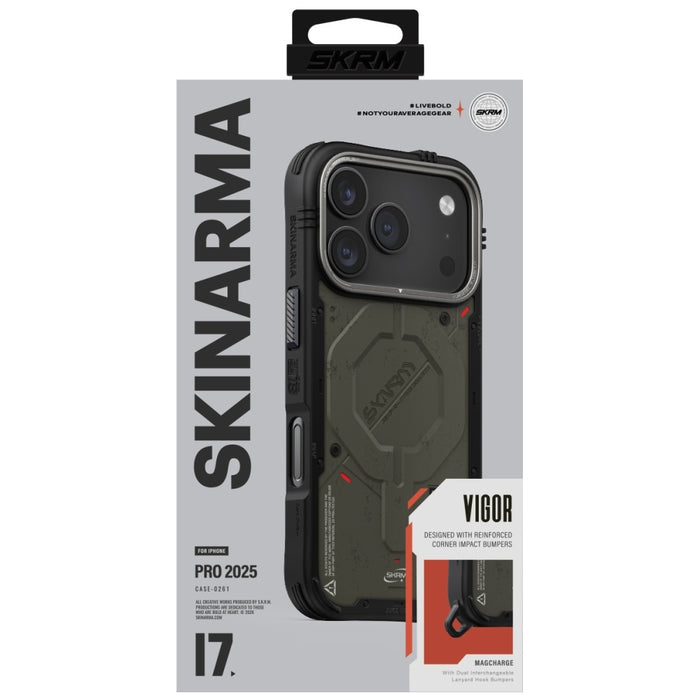 Калъф Skinarma Vigor MagSafe за iPhone 17 Pro, зелен