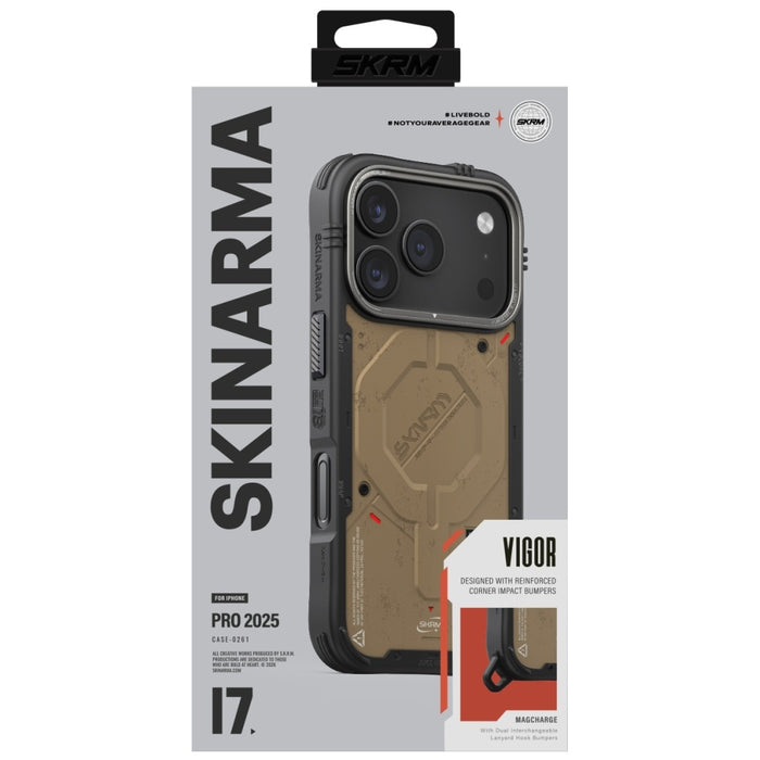 Калъф Skinarma Vigor MagSafe за iPhone 17 Pro, каменен