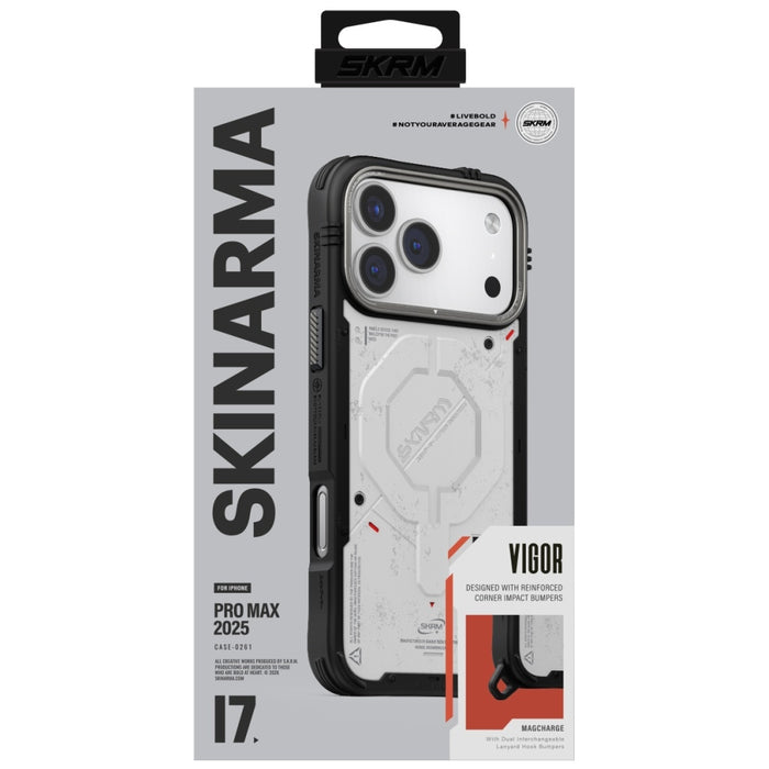 Калъф Skinarma Vigor MagSafe за iPhone 17 Pro Max, светлосив