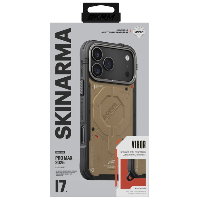 Калъф Skinarma Vigor MagSafe за iPhone 17 Pro Max, каменен