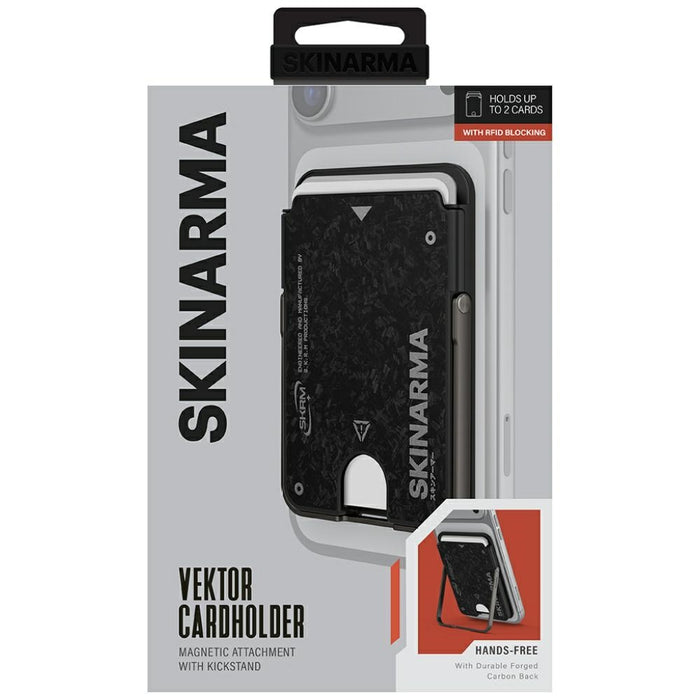 Магнитна поставка Skinarma Vektor Magnetic Smart Kick-Stand за калъф, черна