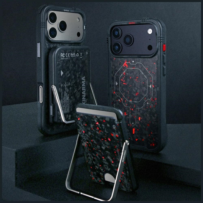 Калъф Skinarma Vektor MagSafe за iPhone 17 Pro Max, оникс