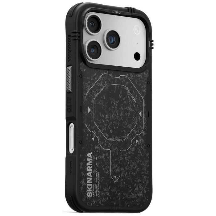 Калъф Skinarma Vektor MagSafe за iPhone 17 Pro, оникс