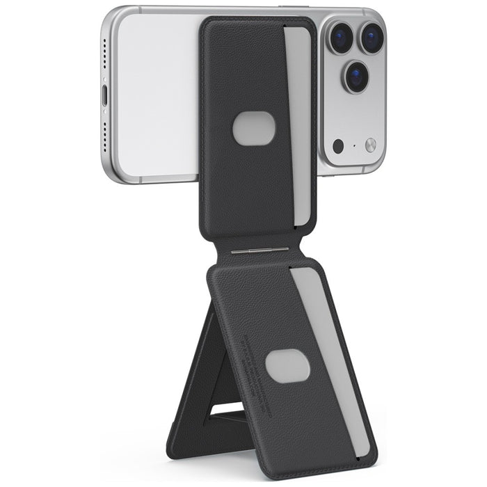 Магнитна стойка Skinarma Axis със сгъваем tripod за портфейл, въглища