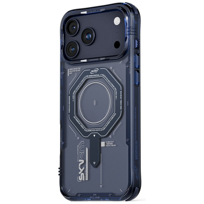 Калъф Skinarma Magma Magnetic Charging за iPhone 17 Pro, синьо
