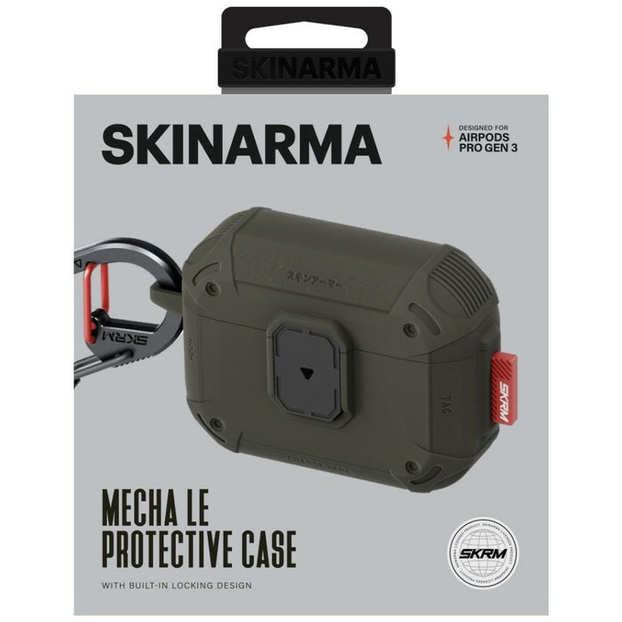 Калъф Skinarma Mecha LE за AirPods Pro 3, горски зелен