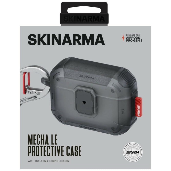 Калъф Skinarma Mecha LE за AirPods Pro 3, дымен