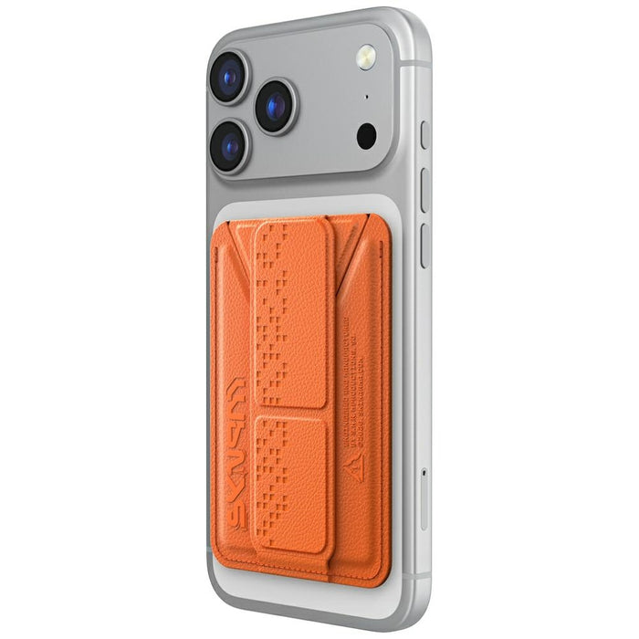 Держач Skinarma Kado Haxa Magnetic Cardholder Grip Stand, оранжев