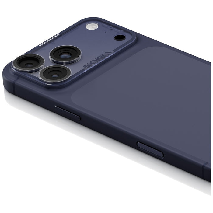 Защитно фолио Skinarma Magma Full Matte за обектив на iPhone 17 Pro, синьо