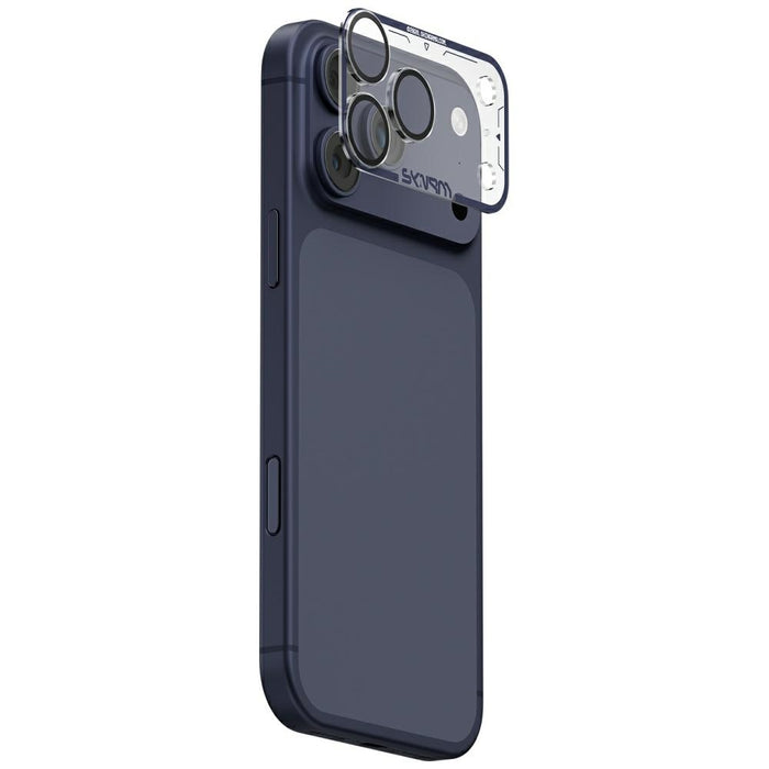 Защитно фолио Skinarma Magma Full Matte за обектив на камера за iPhone 17 Pro Max, синьо